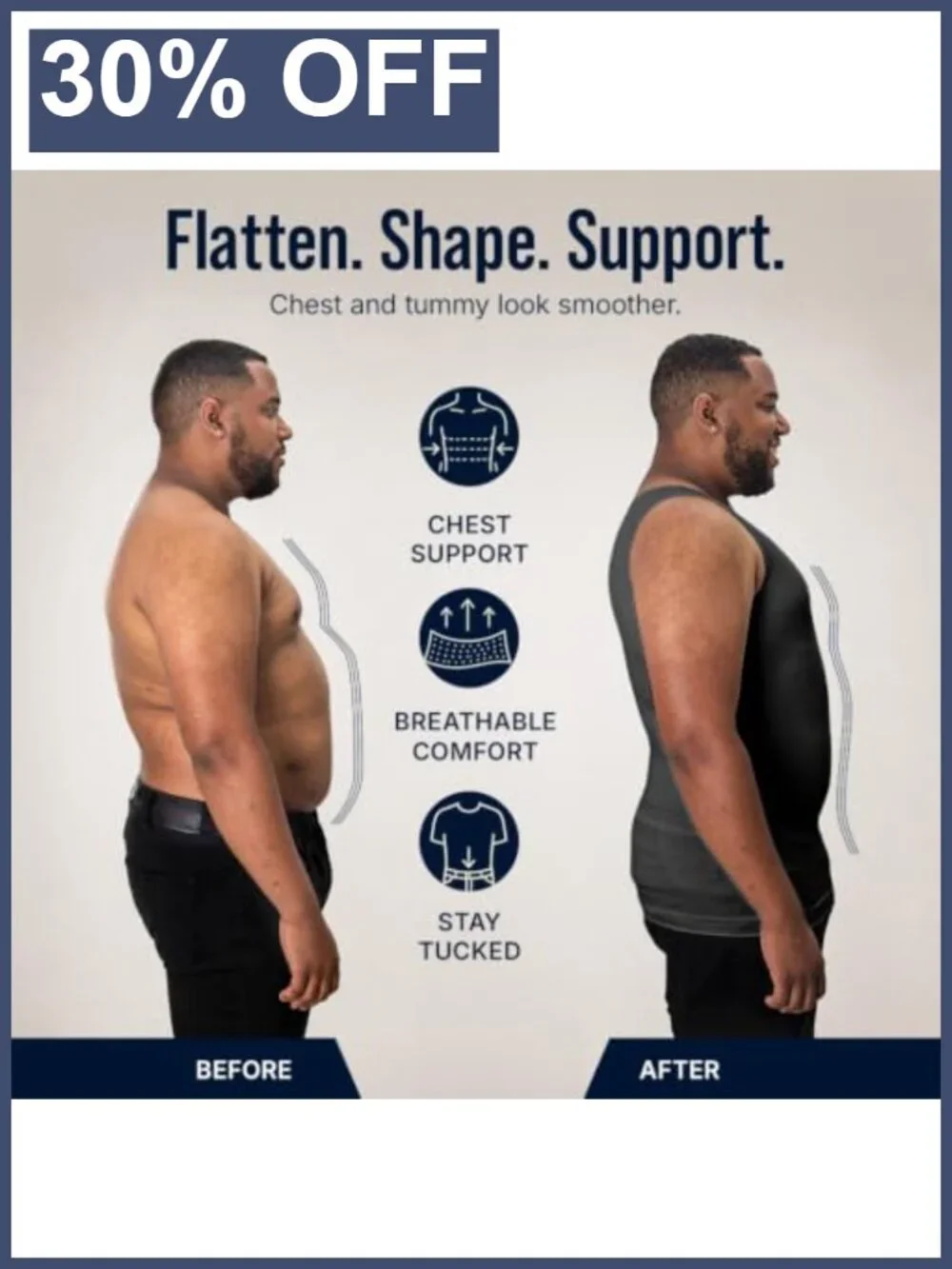 Men's Gynecomastia Compression Tank Top Slimming Body Shaper